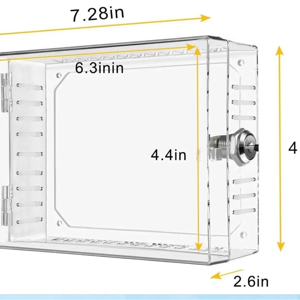 Cover Locking Thermostat Security Clear size 7”x4”